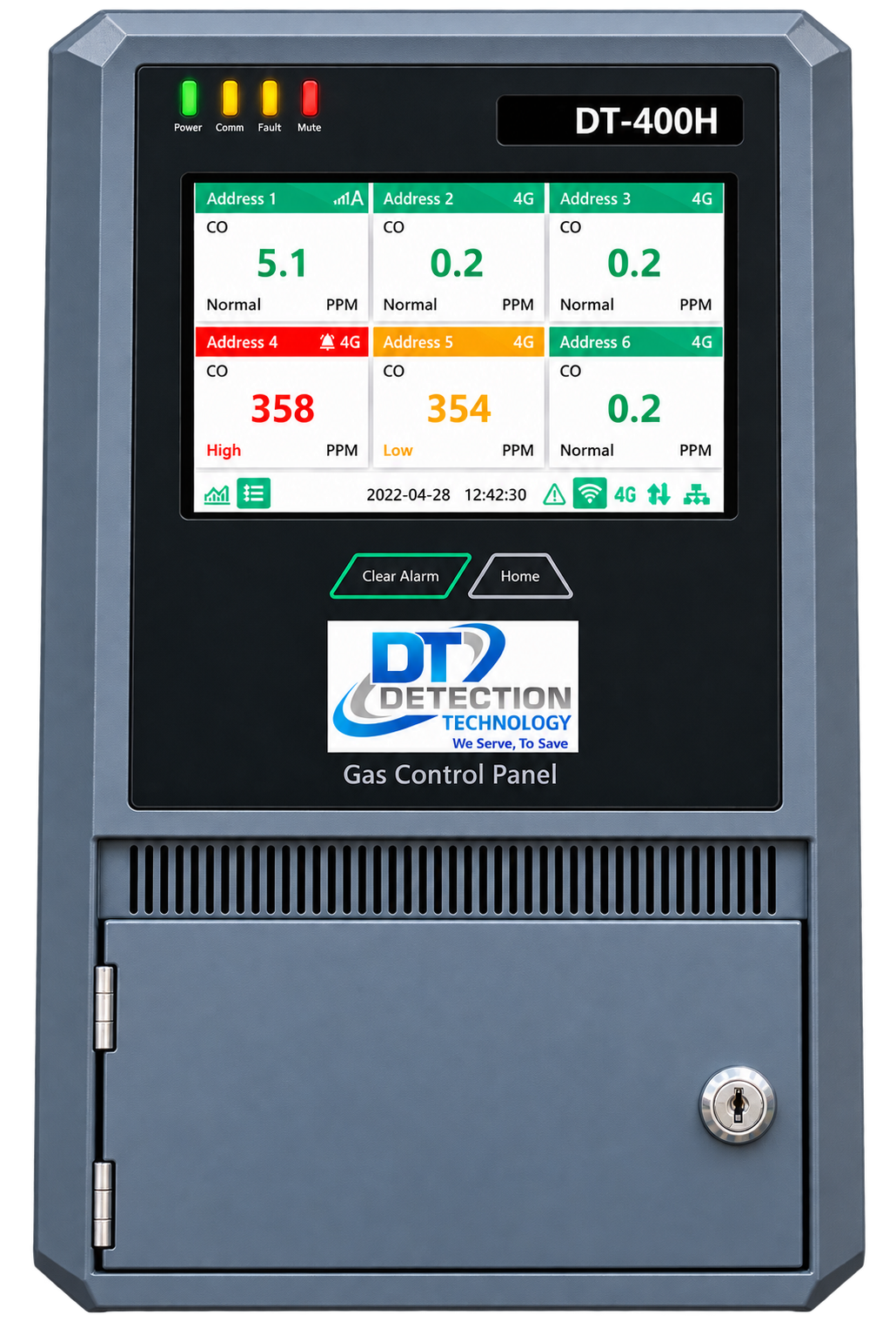 DT-400H Gas Control Panel (Touch Display, 4G / LoRa) product image